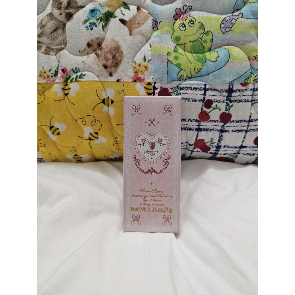 Flower Knows Strawberry Cupid Liquid Blush 01 Frosty Strawberry Kawaii Makeup